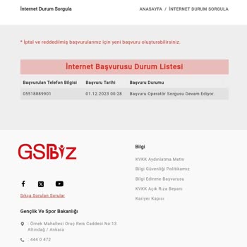 Gençlik ve Spor Bakanlığı Ödenmeyen Vergi İadesi