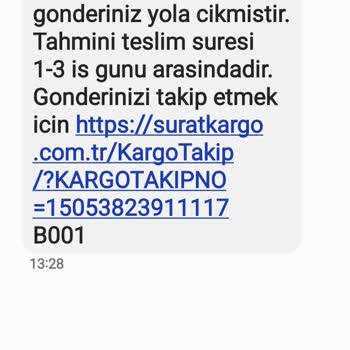 Sürat Kargo Kargo Teslimatı İle İlgili