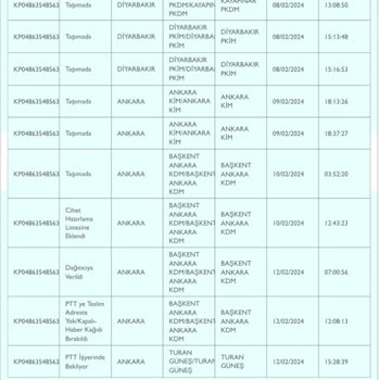 PTT Kargo İnternet Üzerinden Sipariş Edilen Ürünün Kargo Sürecinde Yaşanan Sorunlar