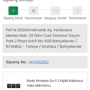 Klavuz Pazar Ürün Sipariş Verdim Firmaya Ulaşamıyorum.