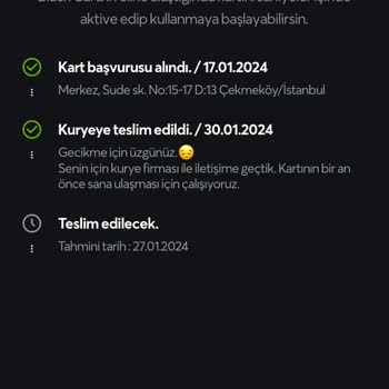 Papara Kart Teslimatını Yapmıyor