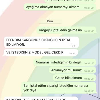 Pabuc Kombinim (Pabuckombinim) Sipariş İptali Olmasına Rağmen Kargo Gönderiyorlar