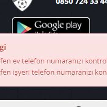 Passolig Telefon Numaramı Kabul Etmiyor