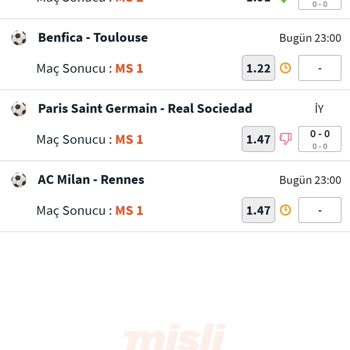 misli Kaydedilen Maçlar Yanlış Göstermesi
