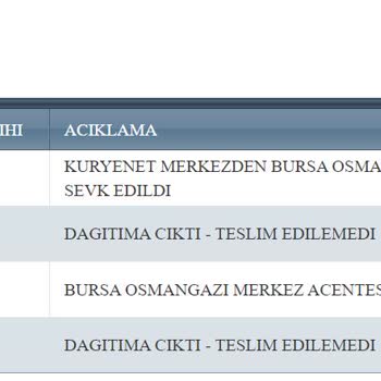 Kuryenet Kredi Kartını Teslim Edemiyor