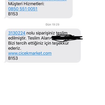 Çiçek Market Teslim Edilmeyen Ürün Teslim Edilmiş Görünüyor