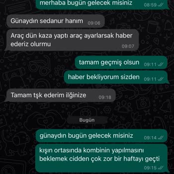 Hexel Kombi Servisi Hala Gelip Sorunumu Çözmedi