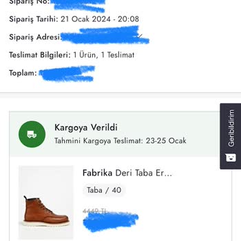 Boyner'den Aldığım Ürün Haftalardır Tarafıma Ulaşmadı...