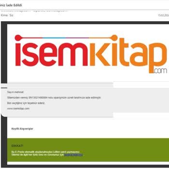 İsemkitap.com Sipariş İptali