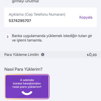 Hadi TOM Pay Hadi Banka Hesabı Para Limiti Bayağı Düşük