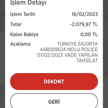 Türkiye Sigorta Turkiye Sigorta Fahiş Prim Tahsilatı