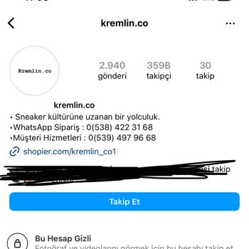 Çakma Gözlük Gönderildi Kremlin.co İsimli Instagram Adresinden.