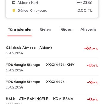 Akbank İzinsiz 2 Defa Para Çekimi Olmuştur