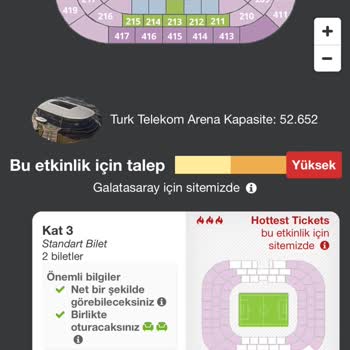 Viagogo Galatasaray Sparta Prag Bilet