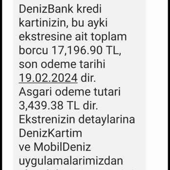 Denizbank Kredi Kartı Ekstreleri