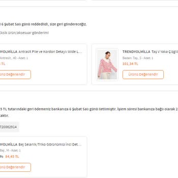 Trendyolmilla İade Sürecinde Yaşanan Sorunlar Ve Müşteri Memnuniyeti