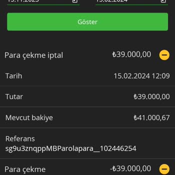 Para Çekme İşlemlerim İptal Ediliyor Birkaç Saat Sonra