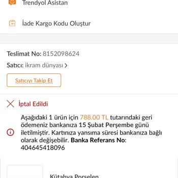 Trendyol'da İptal Edilen Ürünüm Ve Fiyat Farkı Sorunu