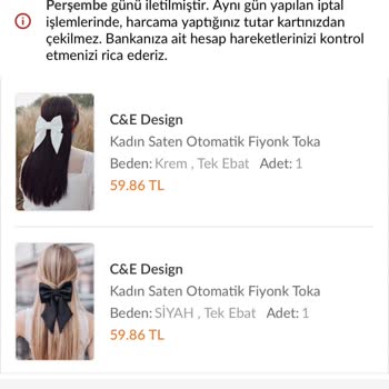 Trendyol İptal Edilen Ücret İadesi