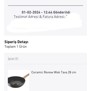Tefal Ücret İadesi Yapmıyor