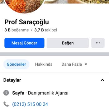 Prof Saraçoğlu adını kullanan facebook sayfası Sahte Ürün Satıyor