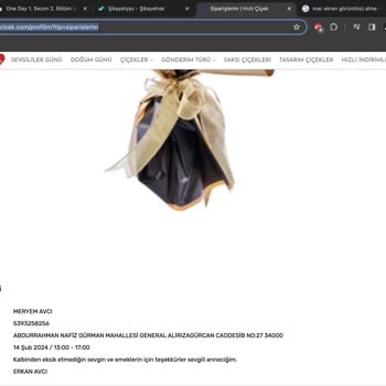 Hızlı Çiçek (hizlicicek.com) Zamanında Verilmeyen Sözler