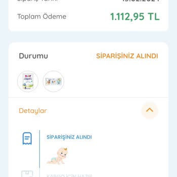 Ebebek Aynı Gün Kargoya Verilmeme