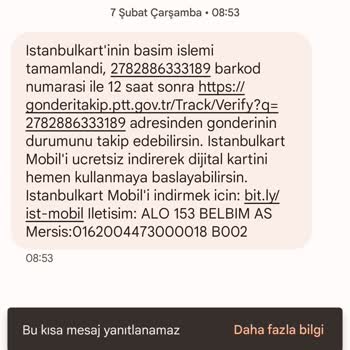PTT Kargo Arnavutköy PTT Geciken Kargo