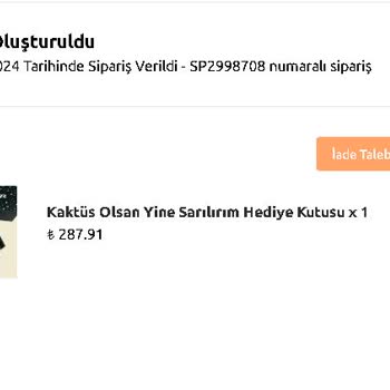 Suprayz Teslim Edilmeyen Sipariş