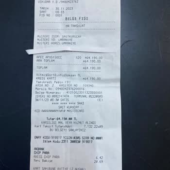 A101 Den Aldığım Motor 3 Aydır Teslim Edilmedi