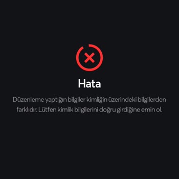 Papara Kimlik Onaylanmıyor Hata Veriyor