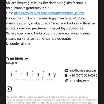 Birdiejay Müşteri Hizmetleri Ve İade Süreci Sorunları