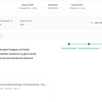 Enza Home Siparişin Akıbeti Belli Değil