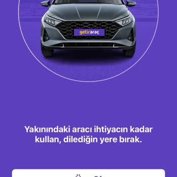 GetirAraç Kullanıcı Aktif Değil