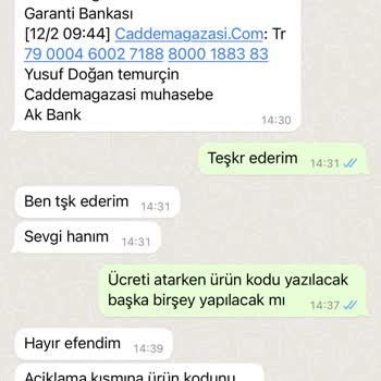 Caddemagazasi.com Cadde Mağazası Havale Para Ürün Yok