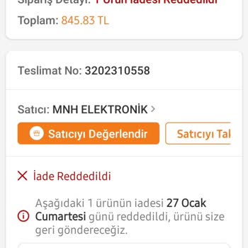 Trendyol Yanlış Beyan İle Ürün Satılması