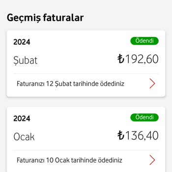 Vodafone Faturasının Fazla Gelmesi
