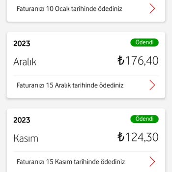 Vodafone Faturasının Fazla Gelmesi