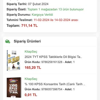 Kitapsec Kargo Çıkmaması