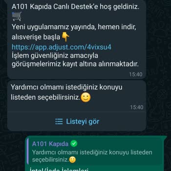 A101 Kapıda Uygulaması S. T. T. Geçmek Üzere Olan Ürünleri Gönderiyor