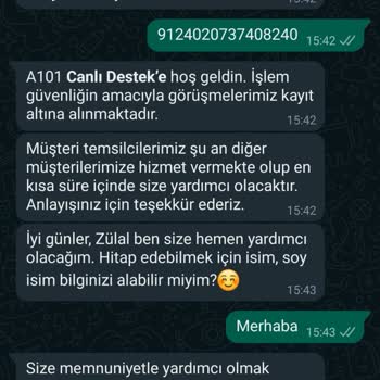 A101 Kapıda Uygulaması S. T. T. Geçmek Üzere Olan Ürünleri Gönderiyor