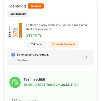 Cosmolog Sahte Güneş Kremi Gönderdi