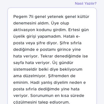 Pegem Deneme Video Çözümü Açılmıyor