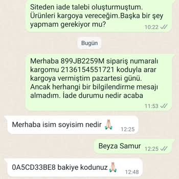 Fine Change Ürünleri İade Edemiyorum