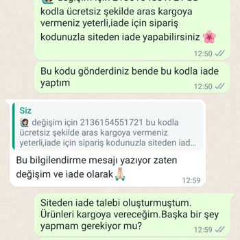 Fine Change Ürünleri İade Edemiyorum