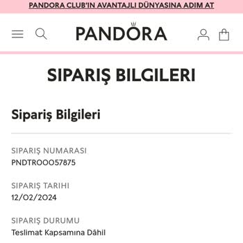 Pandora Mücevher Pandora Geri Bildirim Yok