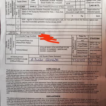Karayolları Genel Müdürlüğü Hatay Dörtyol Denetim İstasyonu Kapalı Olduğu Halde Ceza Yazdı
