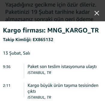 MNG Kargo Ürünü Bekletiyor Teslim Etmiyor