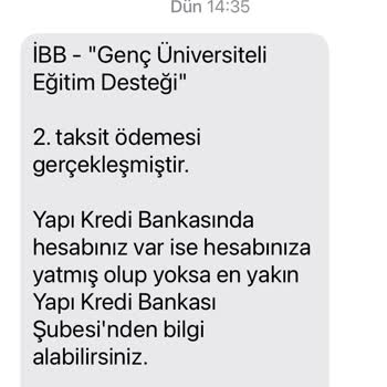 İBB Genç Üniversiteli Eğitim Desteği Ödeneğinin Hesaba Yatmaması