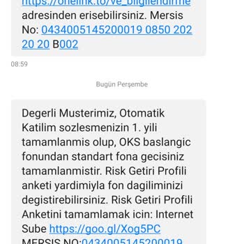 Türkiye Hayat Emeklilik Türkiye Hayat EMK İstemiyorum!